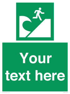 Custom Safe Condition Tsunami evacuation area